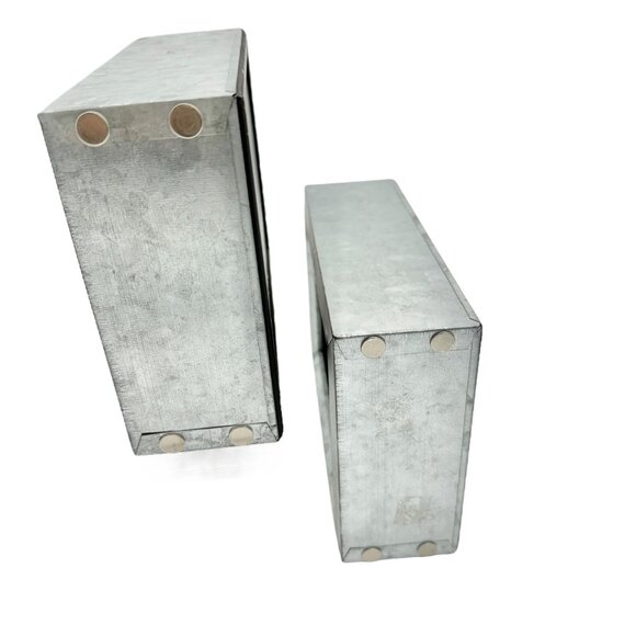 Set Of 2 Studio Decor Burlap Shadow Boxes 5" X 7" Heritage Home Wall Display - Picture 7 of 7